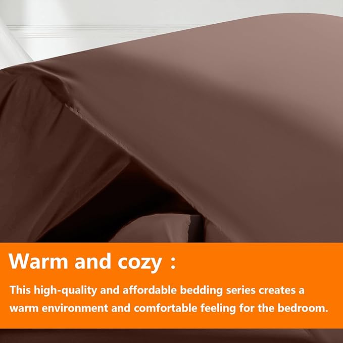 TAIMIT Brown Queen Size Comforter Set - Image 2