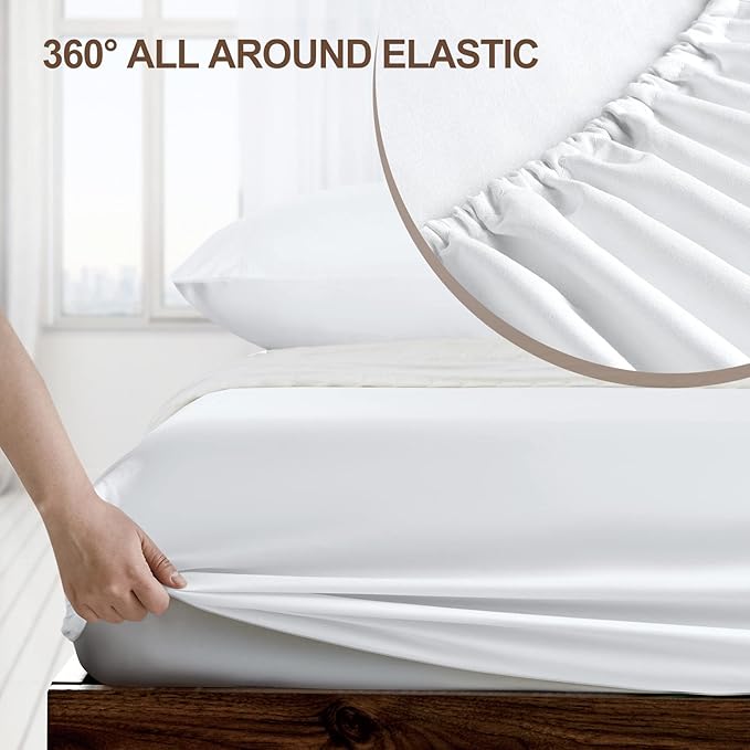 FreshCulture Queen Fitted Sheet Only 2 Pack - Image 3