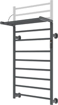 Foldable Heated Towel Rack, Dual-Zone Electric Towel Warmer Rack by Caldayx
