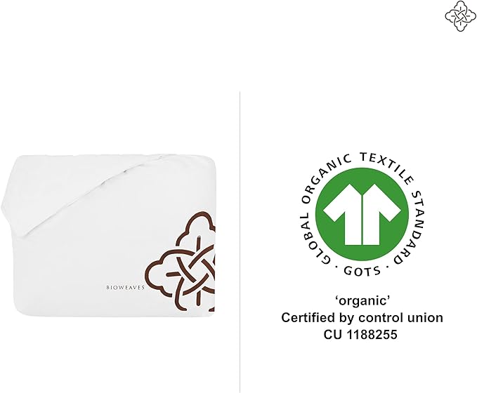 Bioweaves 100% Organic Cotton Mattress Pad Cover, GOTS Certified Cooling 300GSM - Image 7