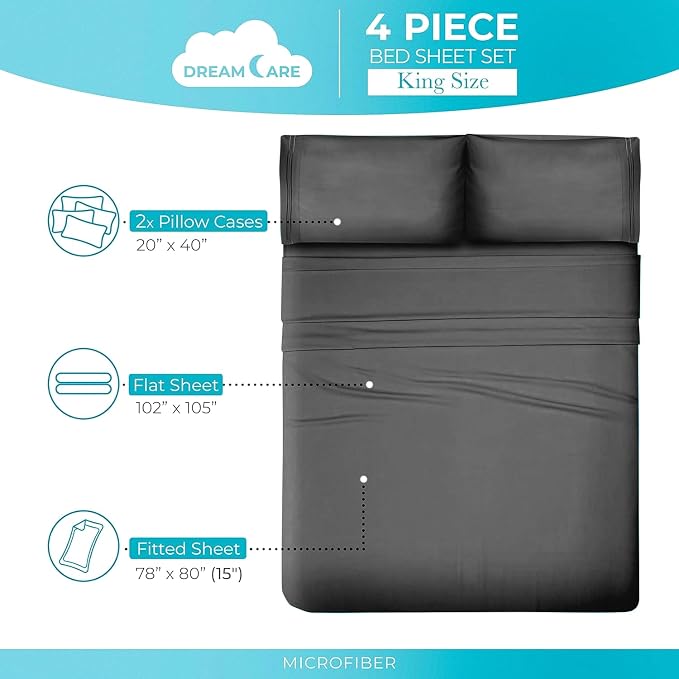 DREAMCARE Twin XL Sheet Sets - Image 10