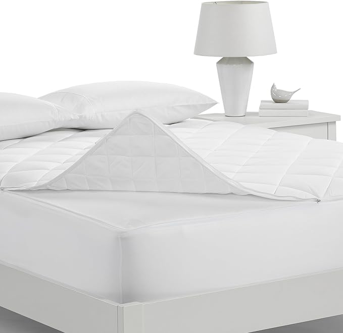 Serta Air Dry Extra Comfort Plus 100% Cotton Fabric Quilted Mattress Pad - Image 2