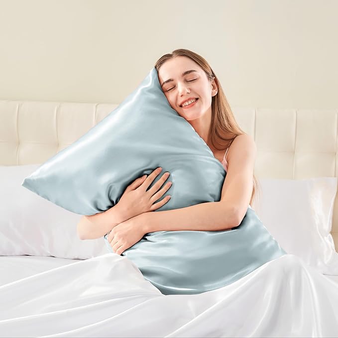 BEDELITE Satin Body Pillow Cover, Super Soft and Cooling Body Pillow Pillowcase - Image 2
