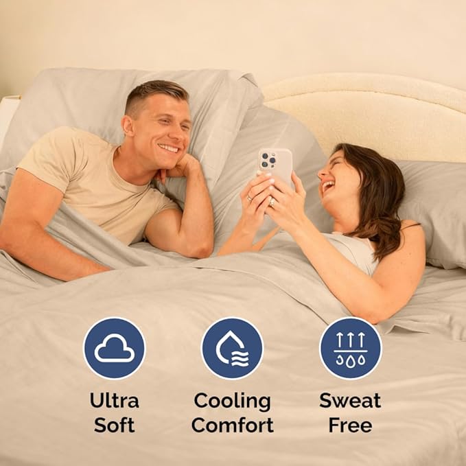 Flex Top Split Head King 4 Piece Sheet Set - Image 5