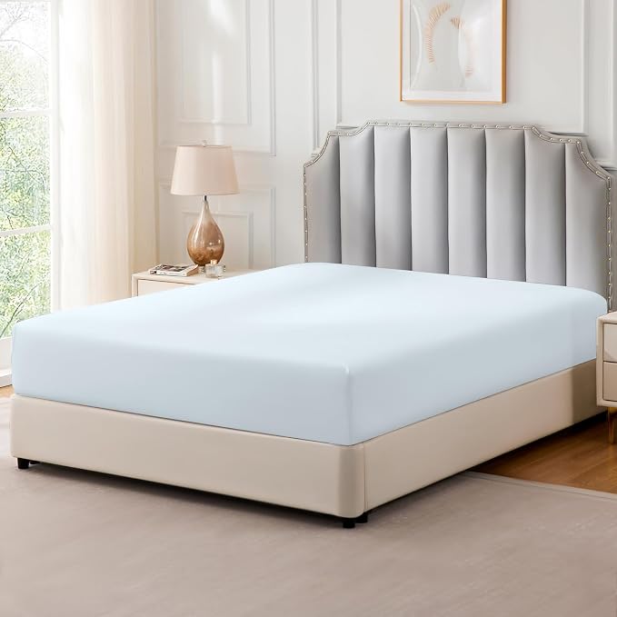 FreshCulture Pure Cotton Fitted Sheets King Size, 300 Thread Count Percale - Image 8