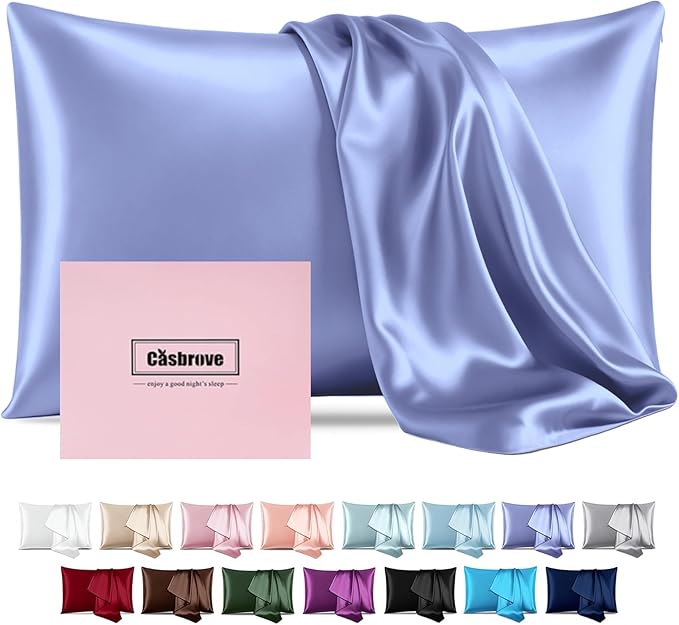 Silk Pillow Cases Mulberry Silk Pillowcases Soft Breathable Both Sided Natural by Casbrove