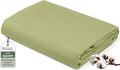 Royale Linens 100% Organic Cotton Queen Flat Sheet Only by ROYALELINENS