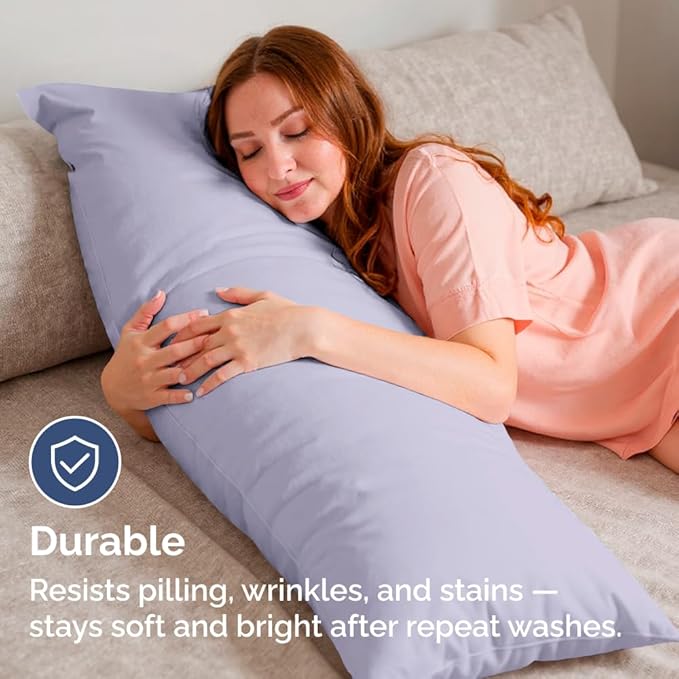 Body Pillowcases Set of 2-20x54 Long Body Pillow Case - Image 5