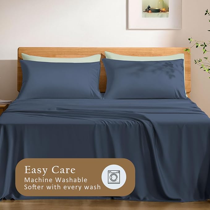 TOSMO Luxury Pillow Case Set of 2-100% Viscose Derived from Bamboo - Image 6