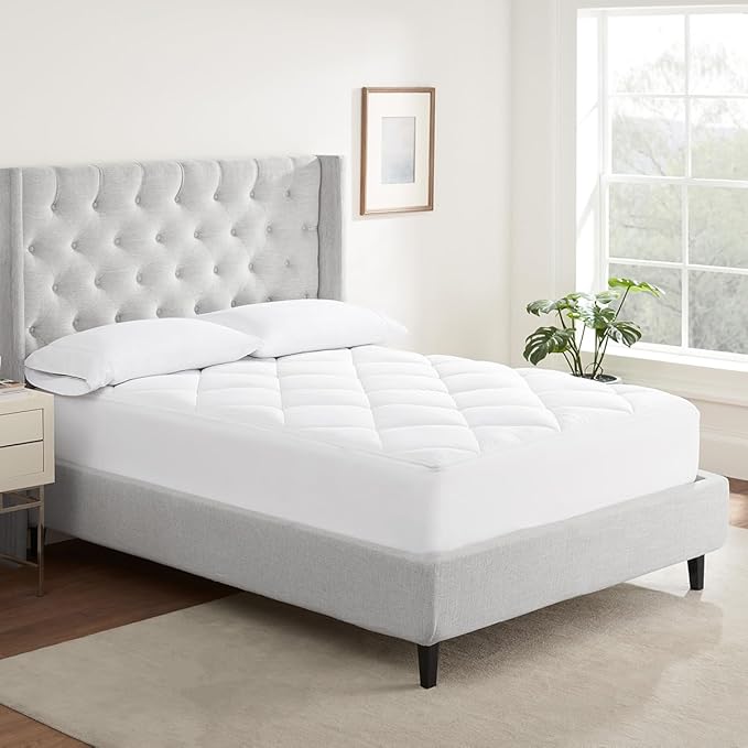 Serta Air Dry Extra Comfort Plus 100% Cotton Fabric Quilted Mattress Pad by Serta