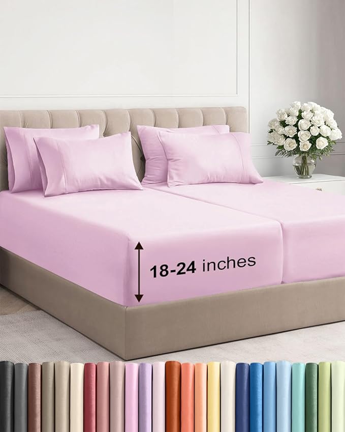Extra Deep Split King Sheet Set by CGKUnlimited