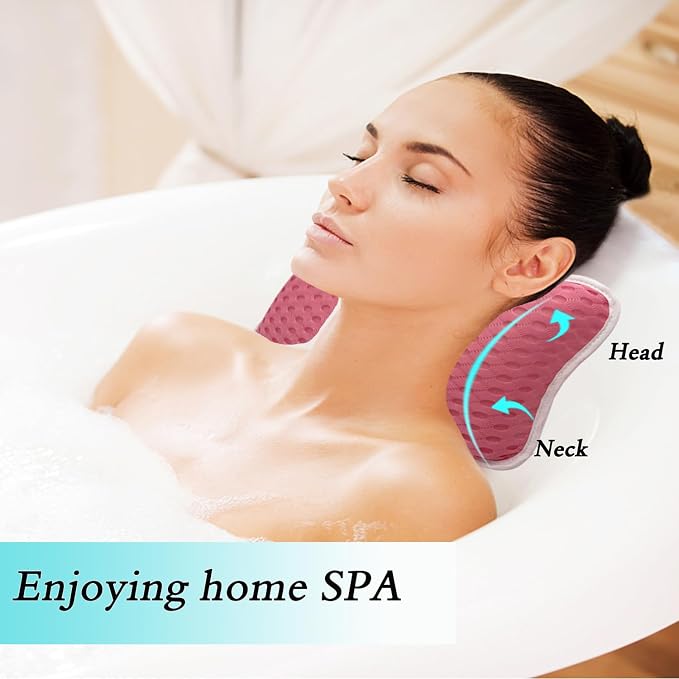 Bath Pillows for tub, Home Spa Pillows for Bathtub, Hot Tub, Head and Neck - Image 2