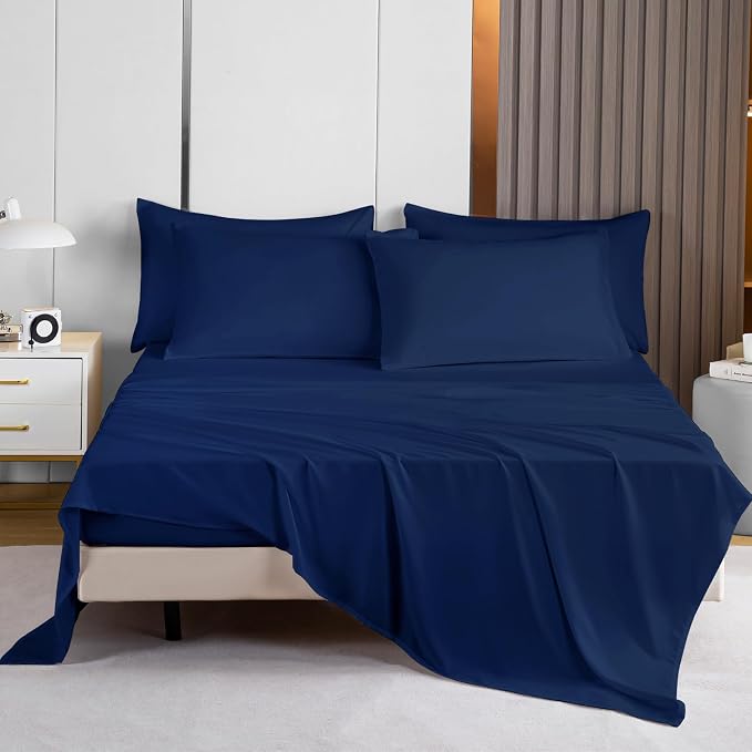 Lavisun Full Flat Sheets only, 6 Pack Bulk Top Sheets - Image 7