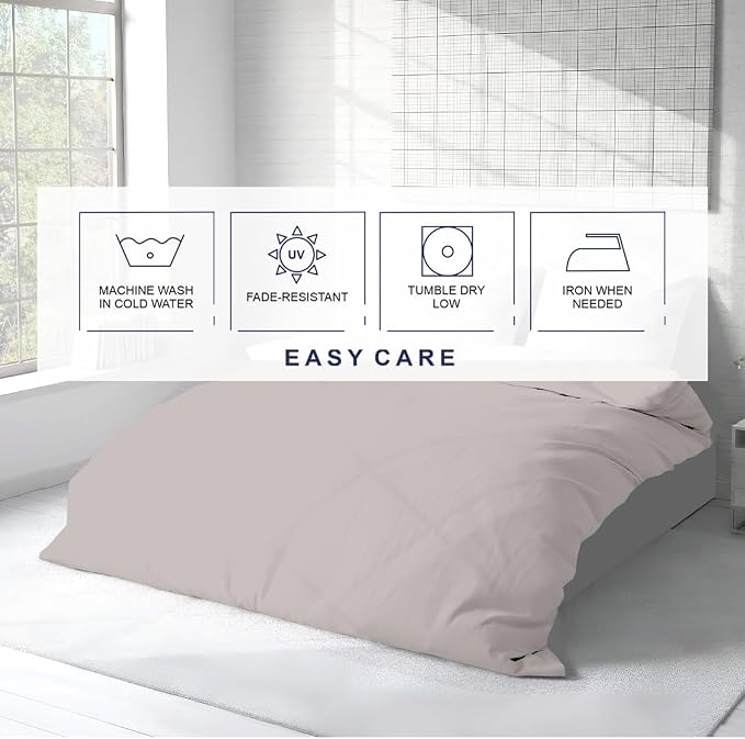 Kotton Culture 3 Pc 120" x 98" Duvet Cover Set Oversized King 100% Egyptian - Image 7