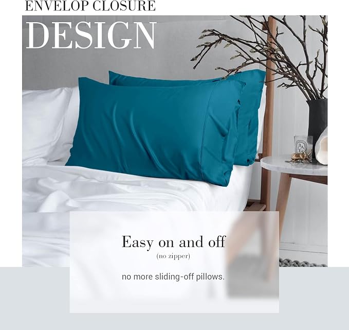 WishSmile Standard Pillow Cases Cooling Pillowcases Set of 2 Breathable Cool - Image 5