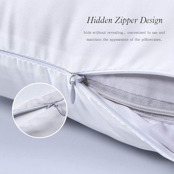 Jocoku 100% Mulberry Silk Pillowcases Set of 2 - Image 4
