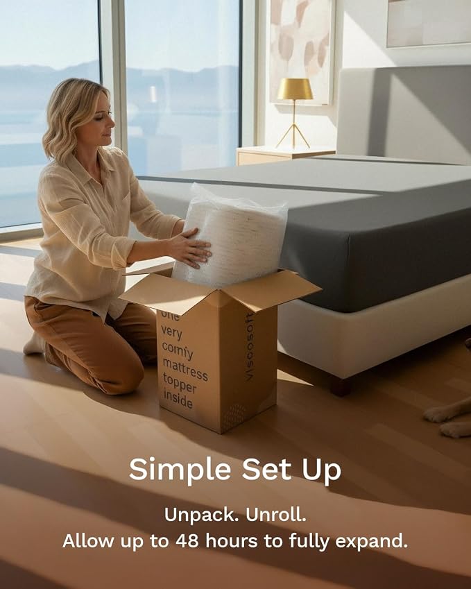 ViscoSoft Memory Foam Mattress Topper | Select High Density Ventilated Mattress - Image 7