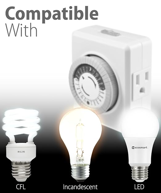 Fosmon 24-Hour Dual Timers Outlets - Image 7