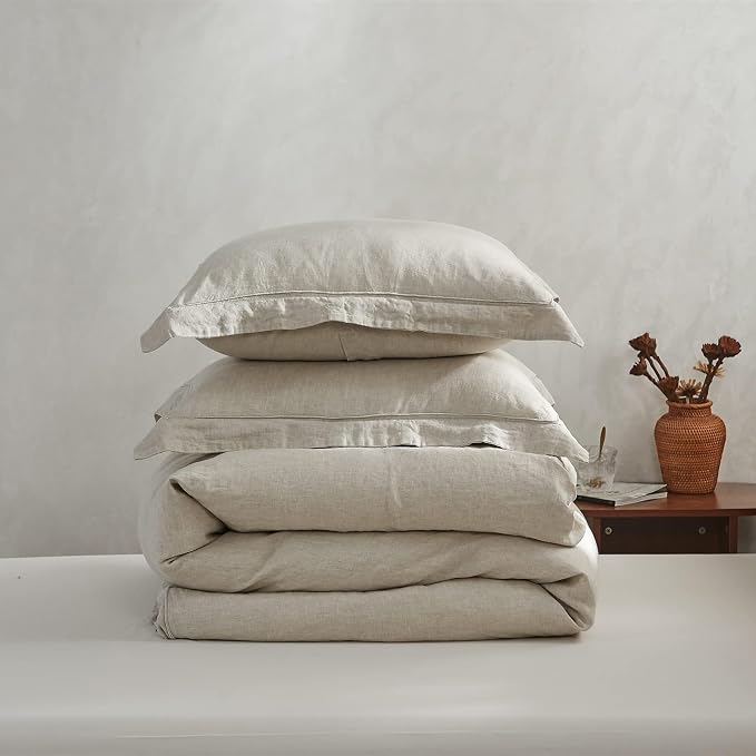 Simple&Opulence 100% French Flax Linen Duvet Cover Set - Image 7