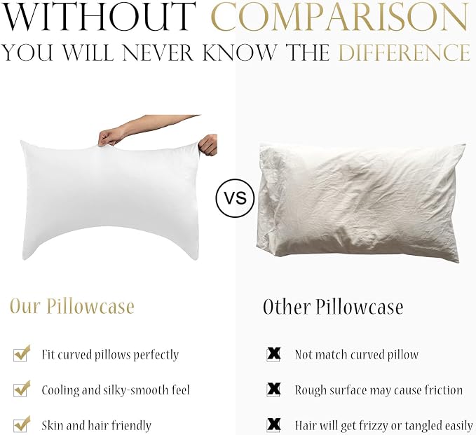 Cooling Side Sleeper Pillow Cases Queen Size Set of 2 - Image 2