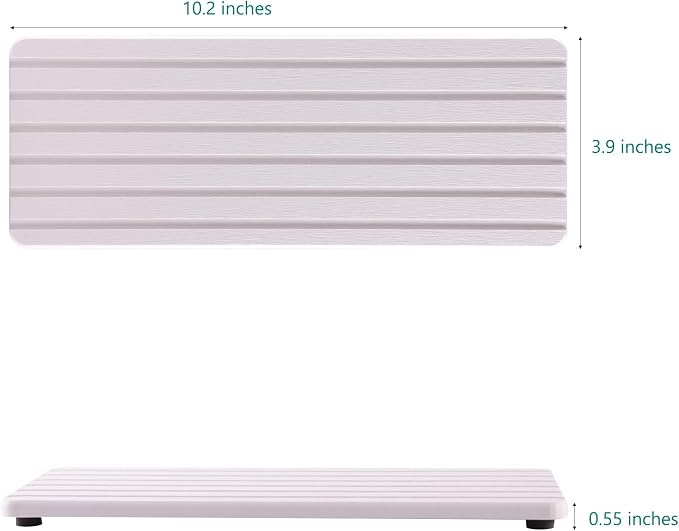 NiuYichee 2 PCS Water Absorbent diatomite Coasters, 10.2" x 4" Water Absorbing - Image 3