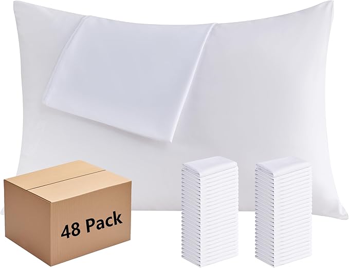 White Pillowcases King Size 48 Pack by Culve