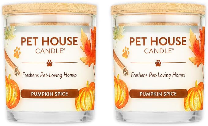 One Fur All Pet House Fall Candles, Long Lasting, Clean Burning, Soy Wax by OneFurAll
