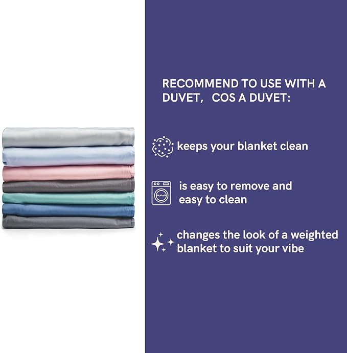 YnM Cooling Weighted Blanket for Adults, 40lbs Heavy Bed Throw Comforter - Image 9