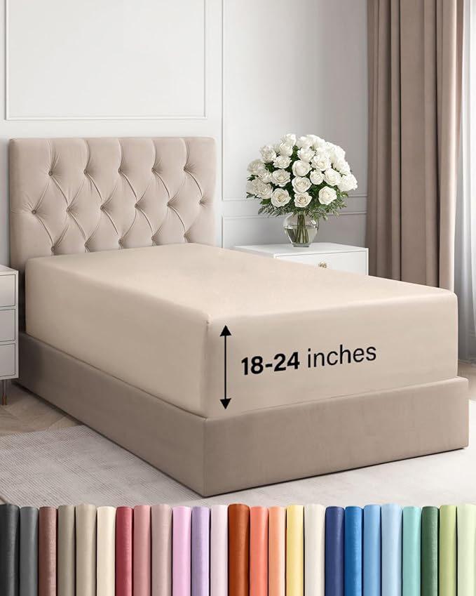 Extra Deep Twin XL Fitted Sheet by CGKUnlimited
