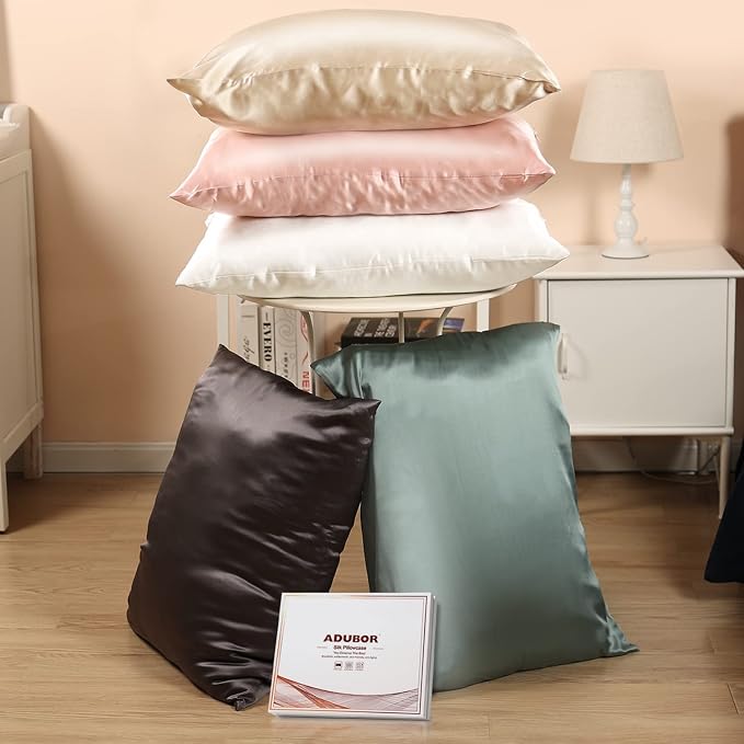 Adubor Silk Pillowcase 2 Pack for Hair and Skin - Image 5