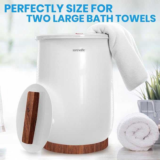 SereneLife Bucket Towel Warmers, Luxury Towel Heater Gifts - Image 3