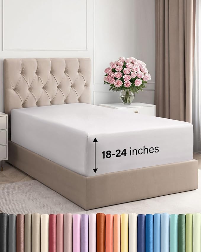 Extra Deep Twin XL Fitted Sheet by CGKUnlimited