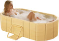 Portable Foldable Bathtub, Freestanding Bathtub No Installation, Bathroom SPA by HLCZLUZ
