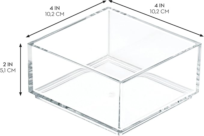 iDesign Clarity Plastic Drawer Organizer, Storage Container - Image 2