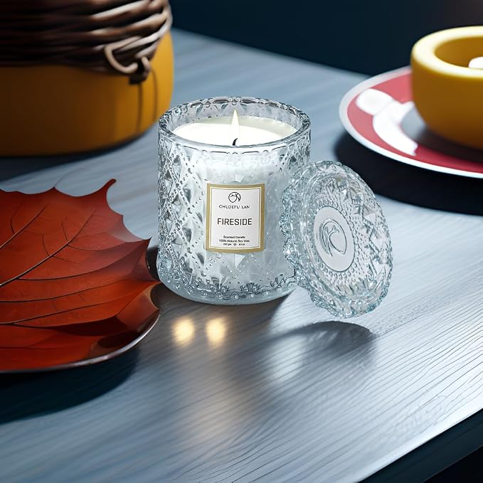 Chloefu LAN Smokey Fireside Scented Candle Gifts - Image 5