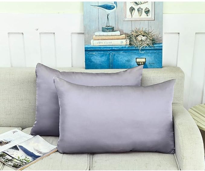 Jocoku 100% Mulberry Silk Pillowcases Set of 2 - Image 3