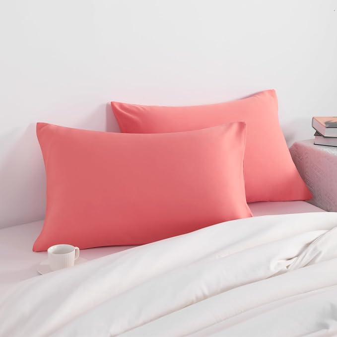 NTBAY Standard Pillow Cases Set of 2, 2 Pack Brushed Microfiber 20x26 Pillow - Image 2