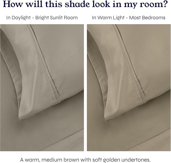 California Design Den Fitted Full Sheet Only, Deep Pocket Soft 400 Thread Count - Image 4