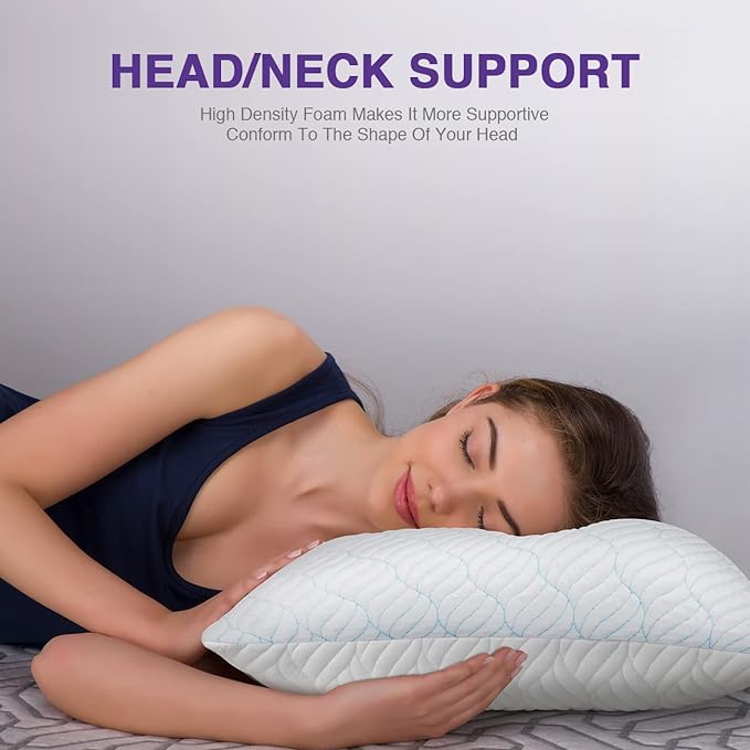 WISHSMILE Cooling Shredded Memory Foam Pillows - Image 3