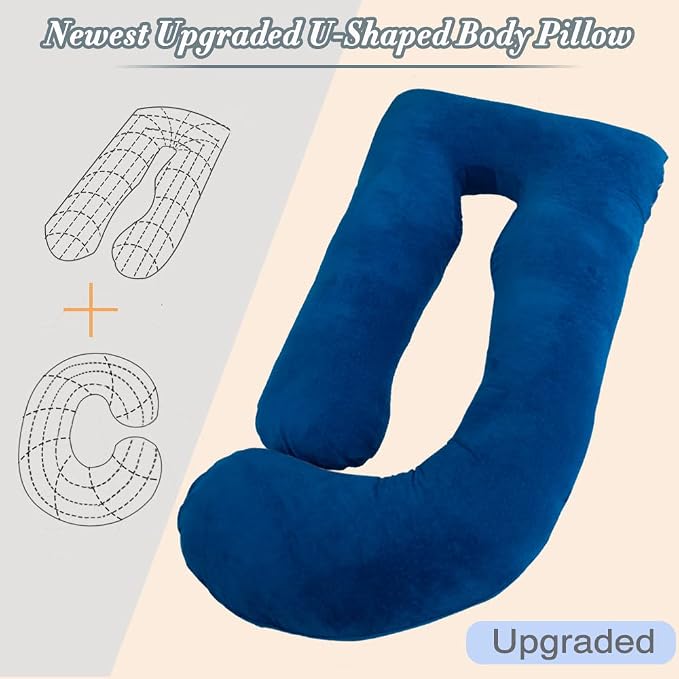 60 Inch Pregnancy Pillows for Sleeping, Extra Large U Shaped Body Pillow - Image 7