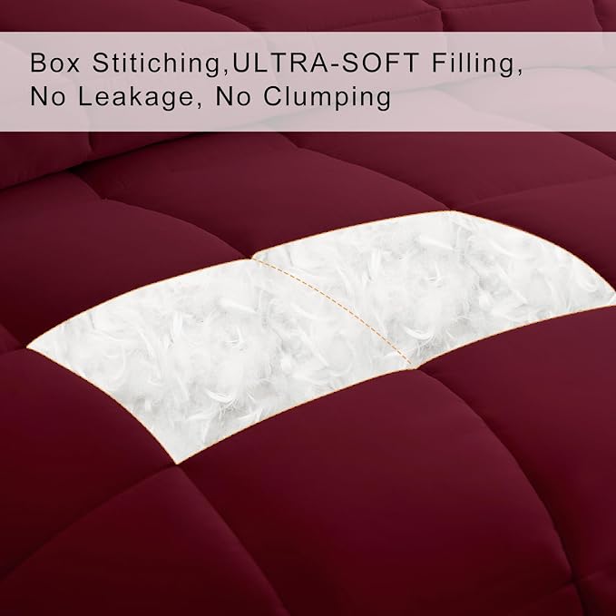 COHOME Premium Twin XL Size Comforter, All-Season Quilted Down Alternative - Image 3