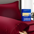 Thread Spread 100% Egyptian Cotton Pillow Cases Queen Size Set of 2 by THREADSPREAD