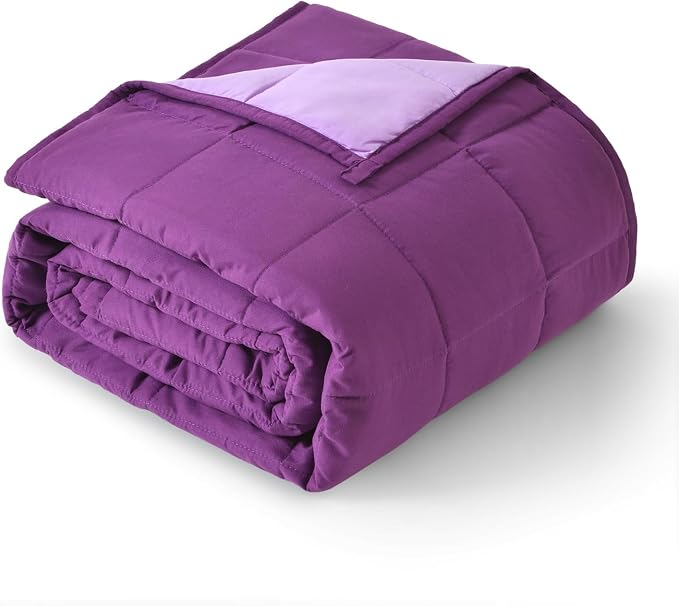 Topblan Weighted Blanket 10 Pounds, Soft Cooling Weighted Blanket Twin Size by Topblan