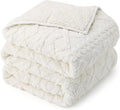 Drewin Weighted Blanket 15lbs Queen Size, Soft and Thick Jacquard Sherpa Heavy by Home