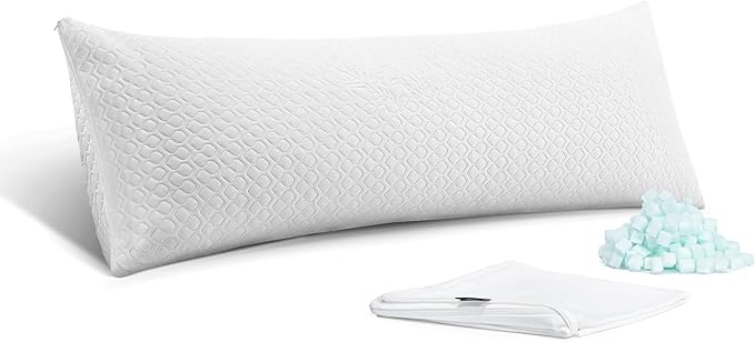 Rainmr Extra Thick Body Pillow Memory Foam – Long Pillow by RainmrBedding