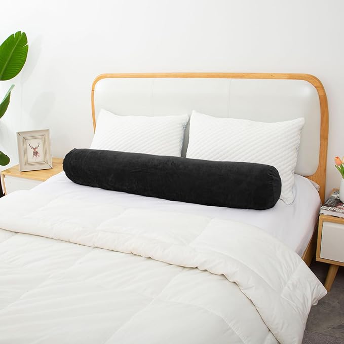 1 MIDDLE ONE Round Body Pillow for Adults, Long Bolster Pillow for Bed - Image 6