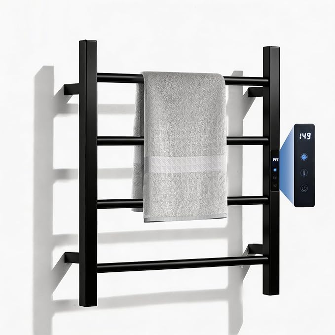 Heated Towel Racks for Bathroom, Hot Towel Warmer 4 Bars by KOOTTI
