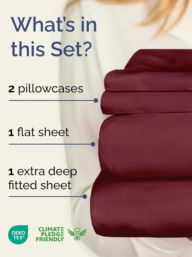 Extra Deep Twin Sheet Set - Image 2