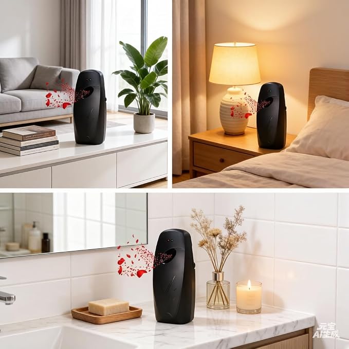 Automatic Air Freshener Spray Dispenser 2-Pack, Wall Mount or Tabletop - Image 7