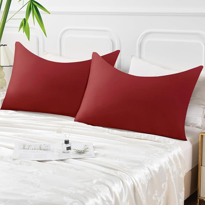 Curved Pillow Case Queen Size, Side Sleeper Pillow Cases Cover Cooling Rayon - Image 7